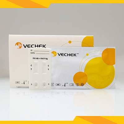 Rapid Veterinary Cat Test Kits , FIV Ab FeLV Antigen Combo Rapid Test