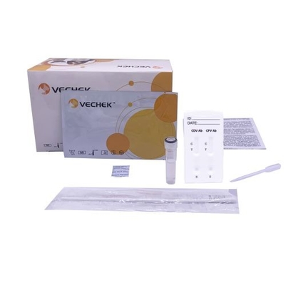 CDV CPV Ab Combined Antibody Rapid Test Cassette For Semi Quantitative Detection